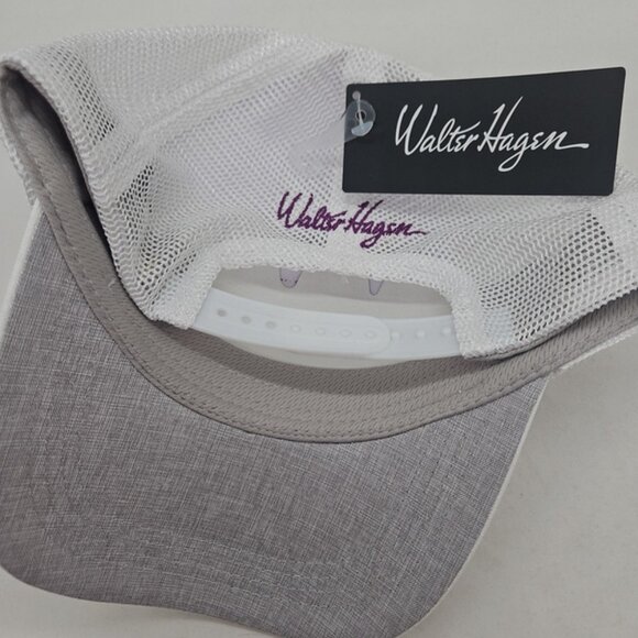 NWT ~ Walter Hagen Hat Cap Mens SnapBack White Patch Logo Golf White Mesh ($20) - Picture 2 of 6